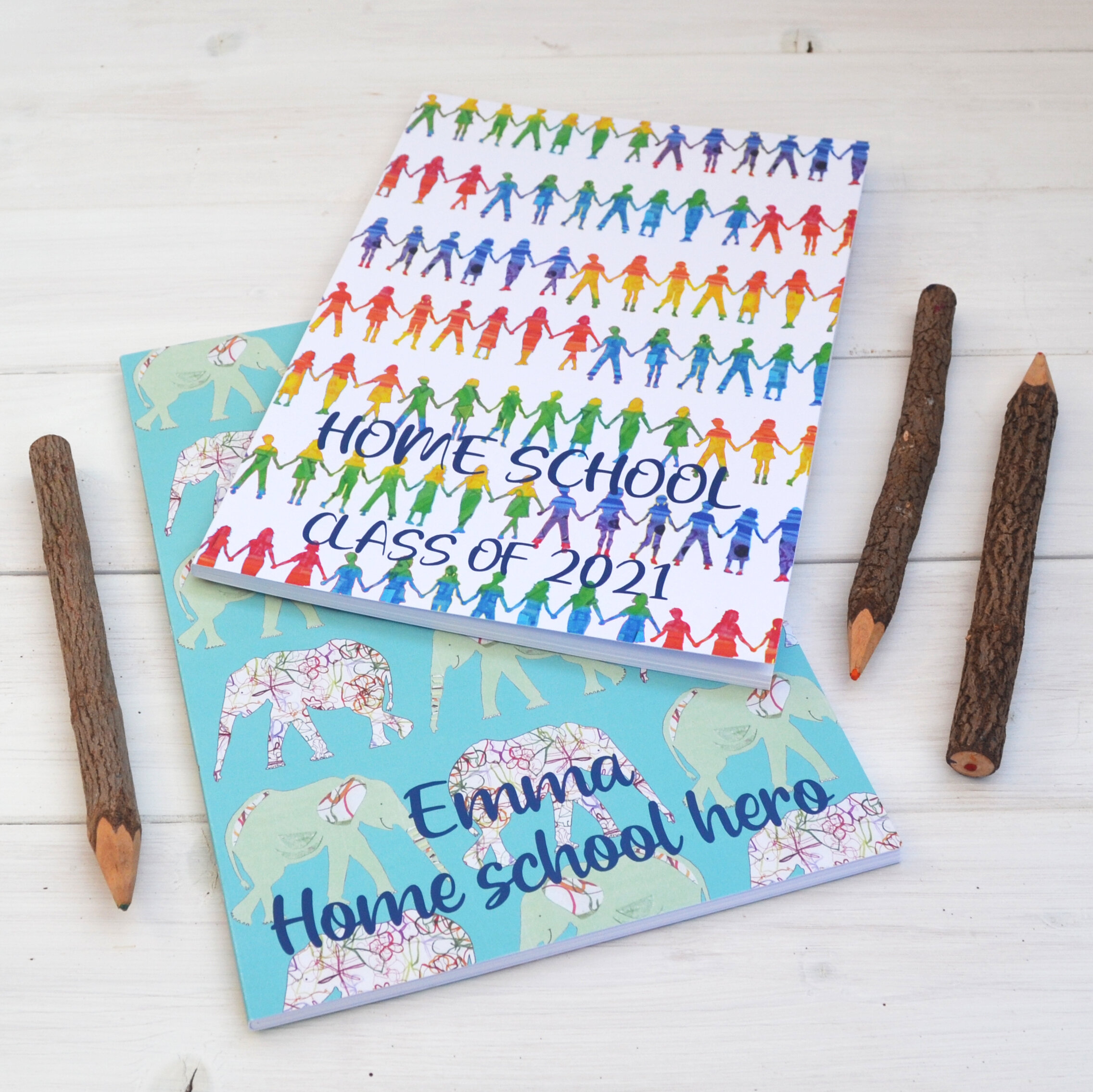 Personalised Home School Journal Drawing Book 