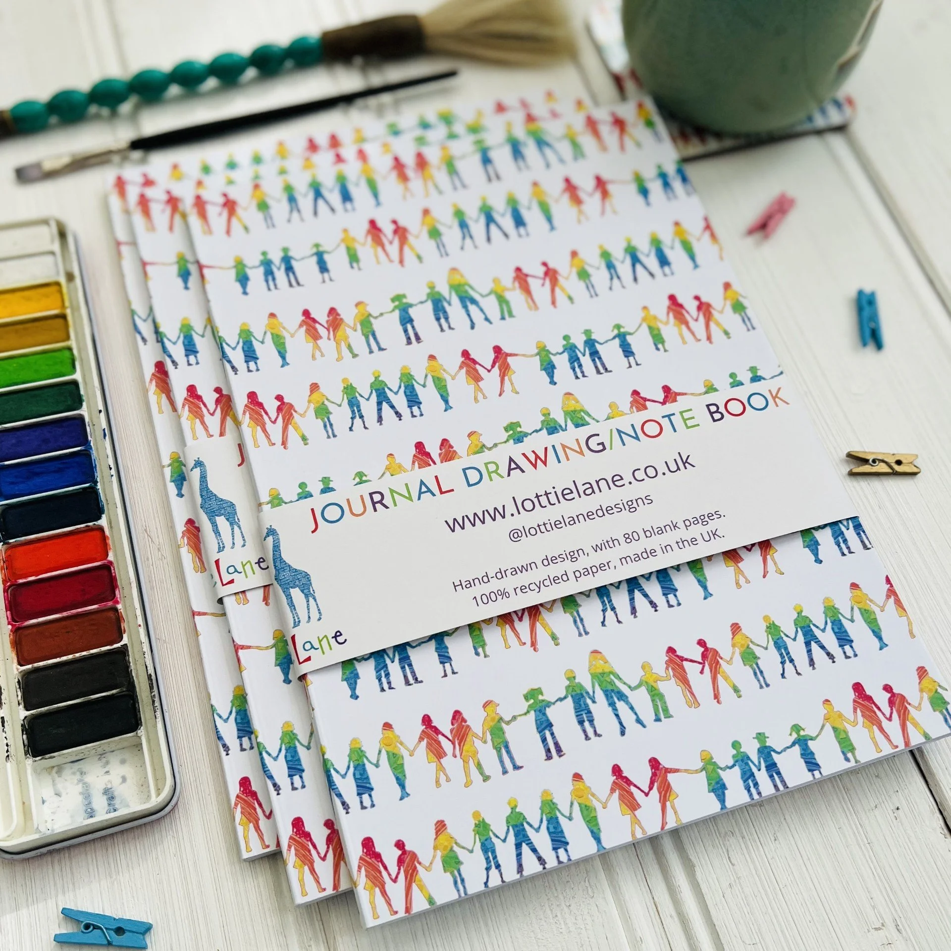 Rainbow Children Journal Drawing Book