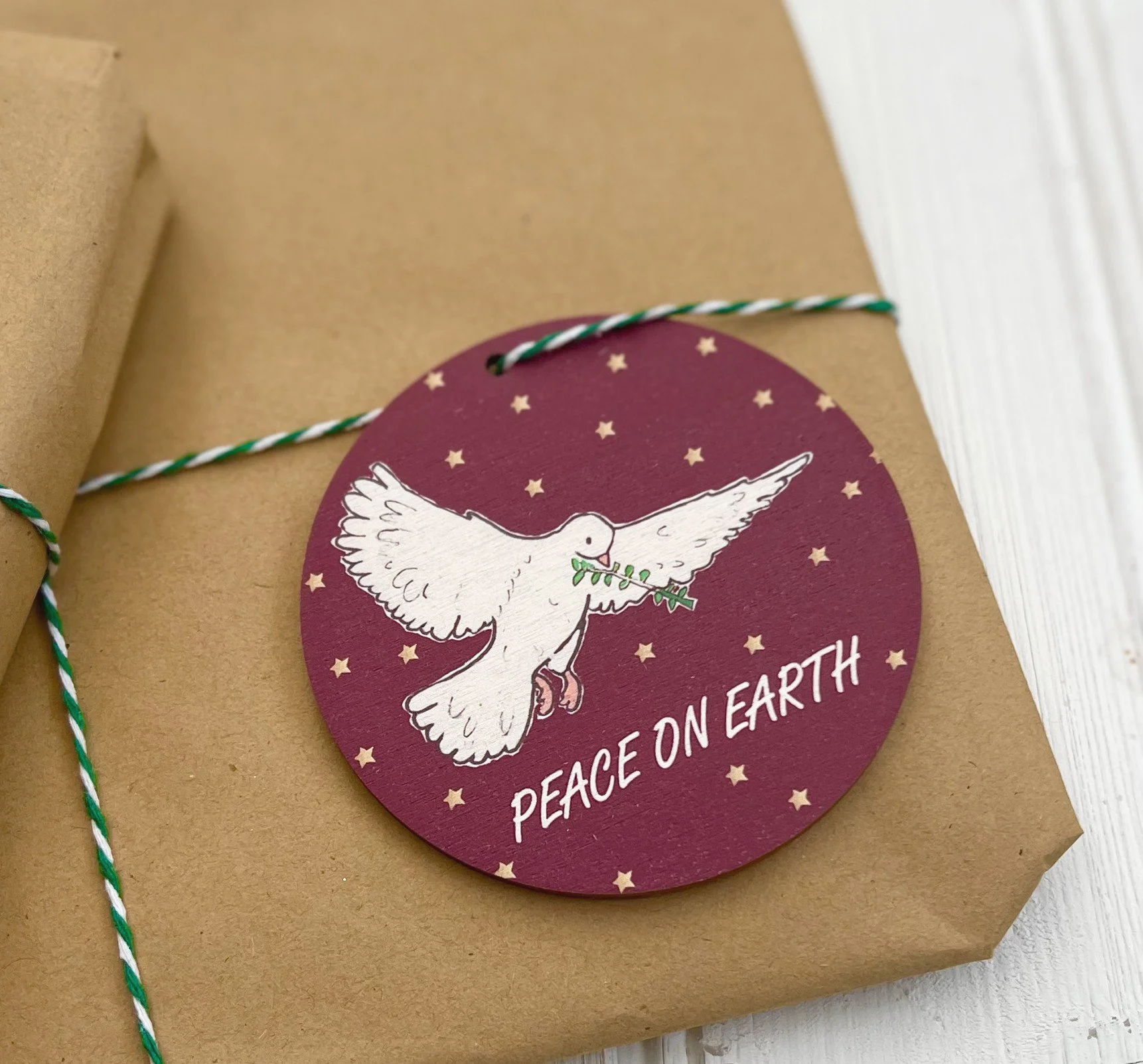 peace on earth wooden hanging dec2.jpg