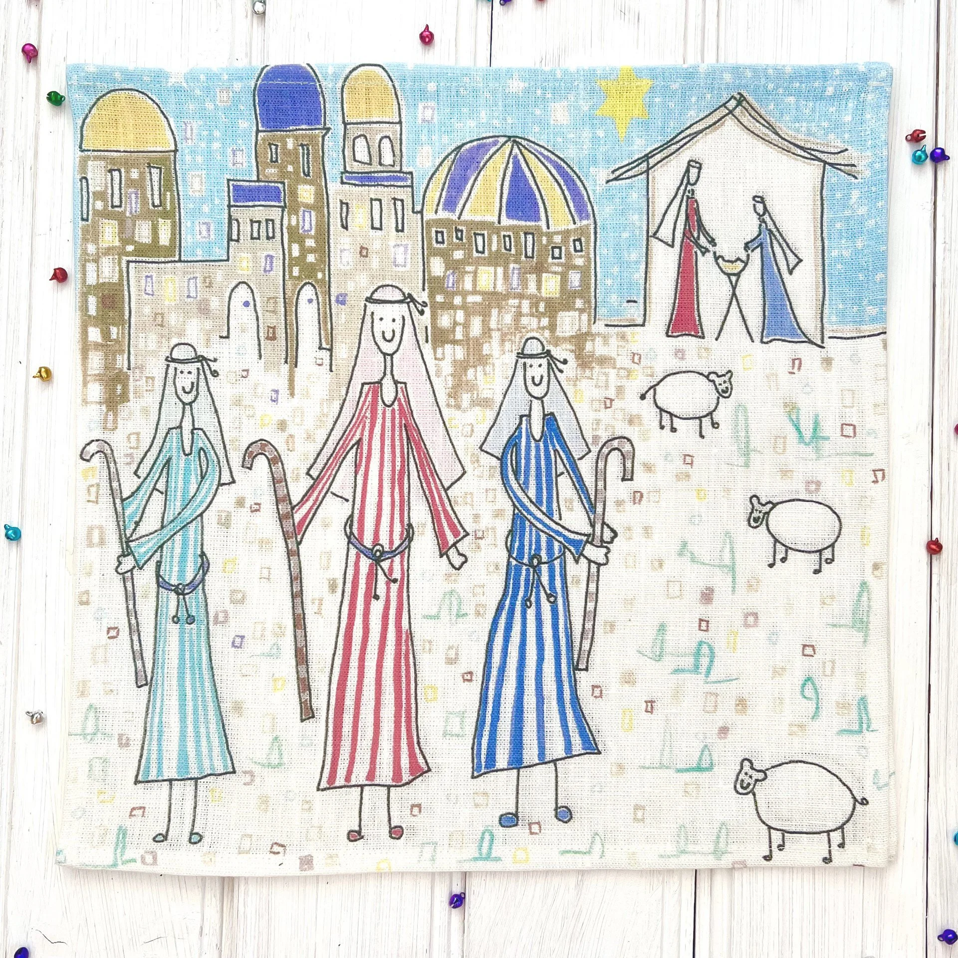 'Shepards and their flock' Linen Napkins