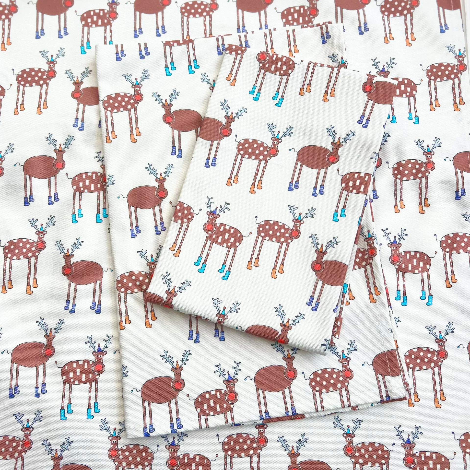 reindeers organic cotton tea towel 9999.jpg