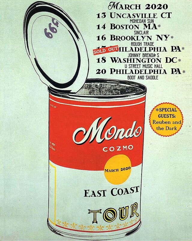 2nd Philly show on sale now. Pumped to announce @reubenandthedark will be supporting this run. Tix in bio and stories. Happy Friday everybody. X Mc