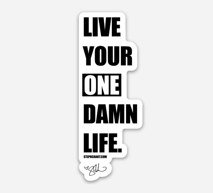 ONE DAMN LIFE STICKER