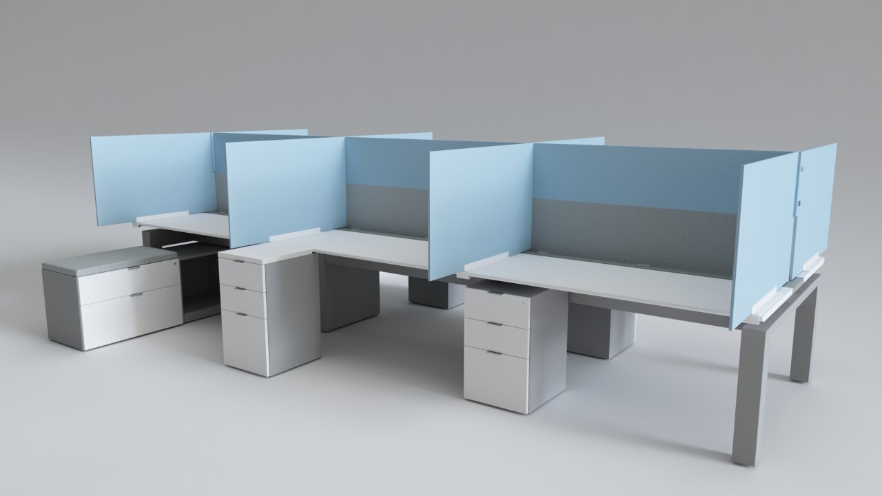 FORm_office Fixed Height Benching / Trading Desks