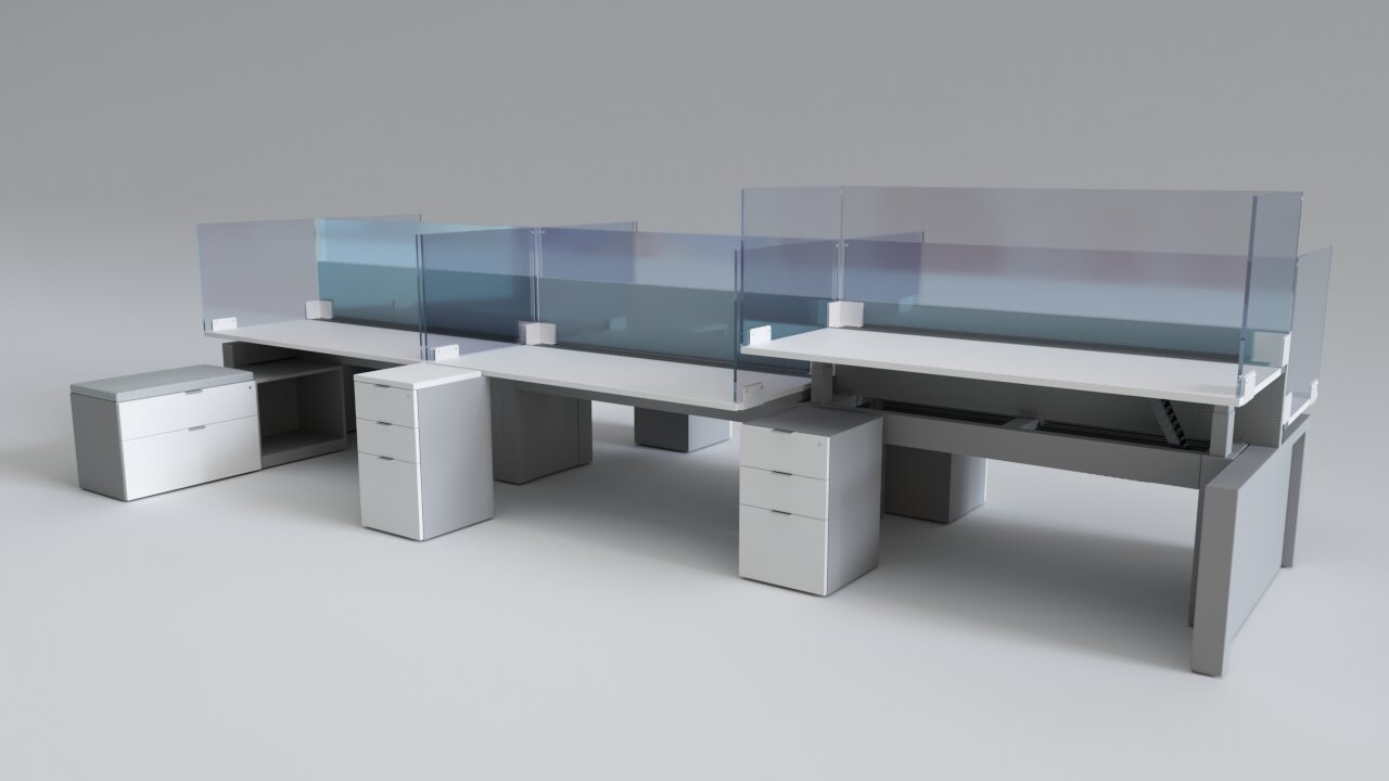 FORm_office Sit-Stand Benching  / Trading Desks