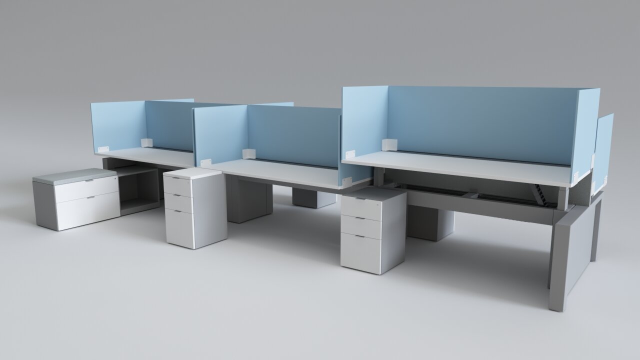 FORm_office Sit-Stand Benching  / Trading Desks