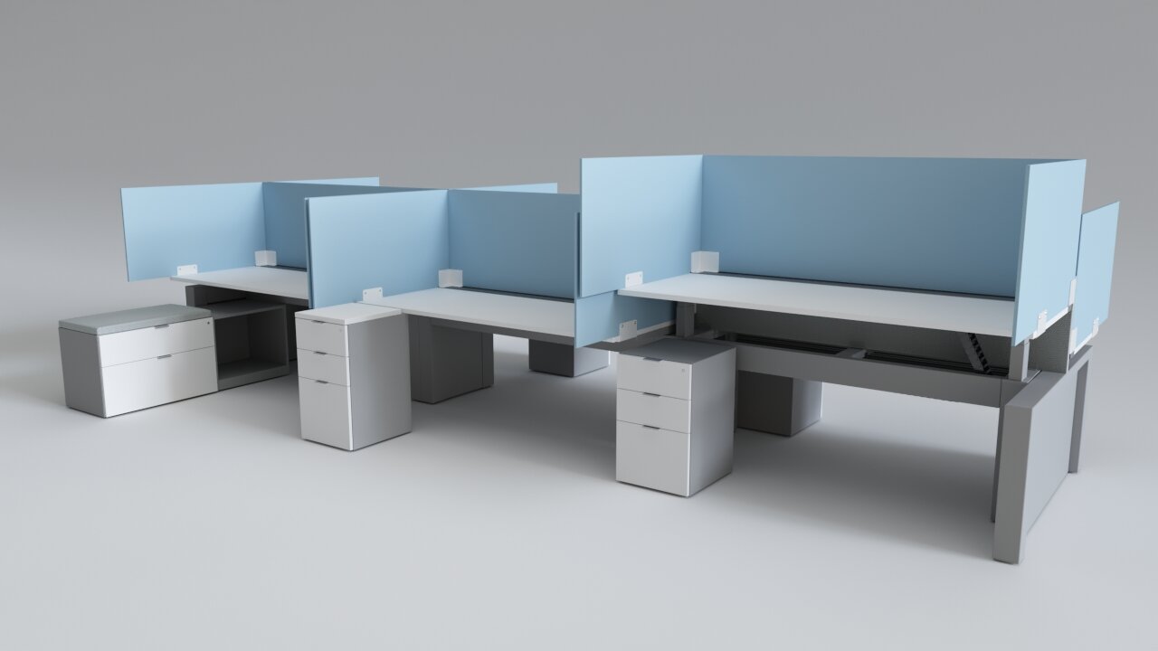 FORm_office Sit-Stand Benching  / Trading Desks
