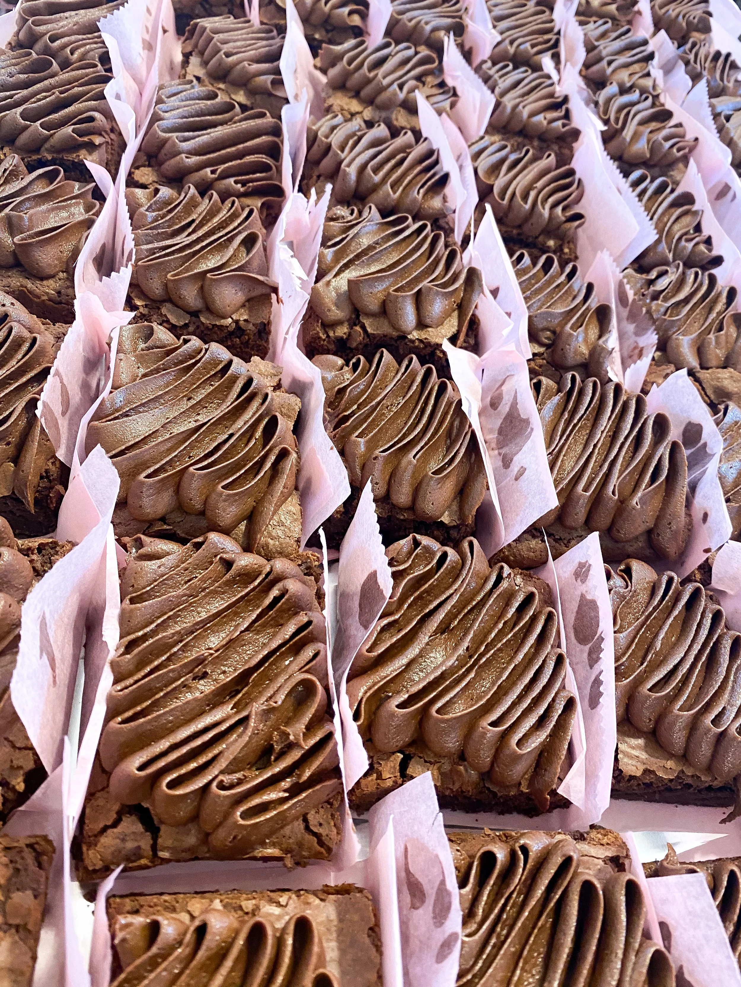 Frosted Chocolate Brownies