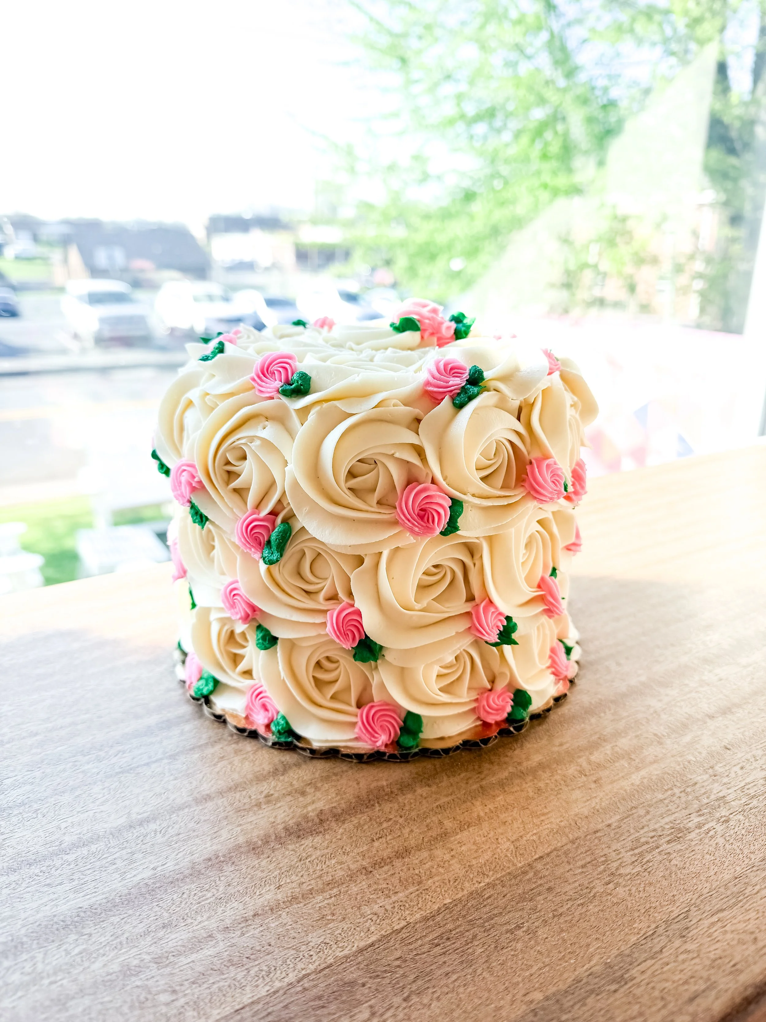 Floral Rosette Cake