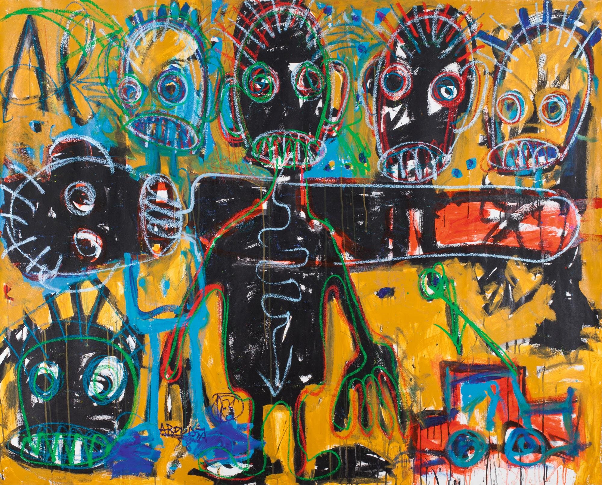 Aboudia Abdoulaye Diarrassouba

Hailing from C&ocirc;te d'Ivoire, Aboudia's art celebrates African culture, raw emotions, and urban realities. His bold strokes and graffiti-inspired style breathe life into the canvas, leaving us mesmerized by the dep