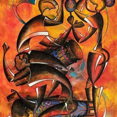 African artist Abu Mwenye began his artistic career in his home in Tanzania.

Abu was impacted by his family's artistic legacy even as a child. Abu was drawn to his mother Rita's creative abilities, and he frequently became sidetracked from his acade