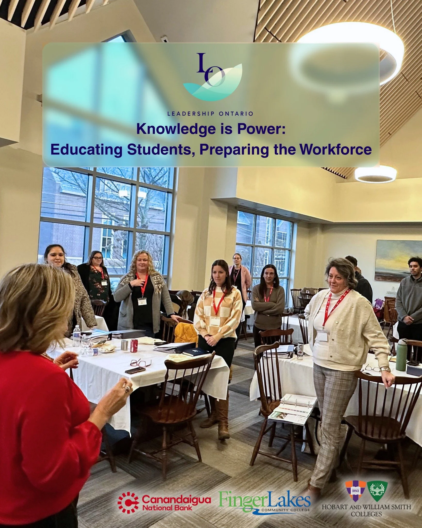 What a powerful day! Last Friday was Education Day for Leadership Ontario Day 6. 🍎

We spent the day at the Finger Lakes Community College Geneva Campus Center and Hobart and William Smith Colleges learning about the incredible educational opportuni