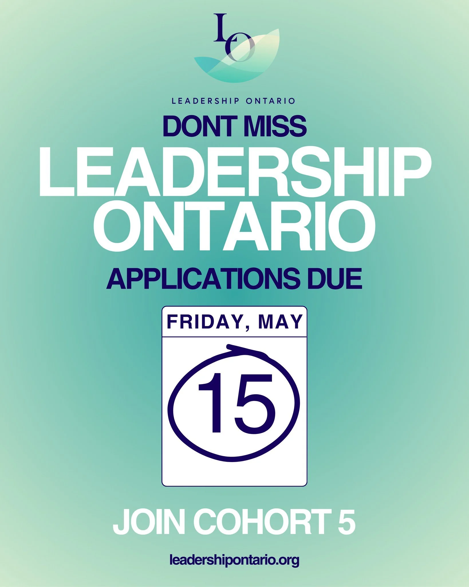 Applications for Leadership Ontario Cohort 5 are officially closing in just two weeks. If you&rsquo;re looking to sharpen your strategic vision, connect with fellow changemakers, and elevate your impact across the province, now is the time to act.

A