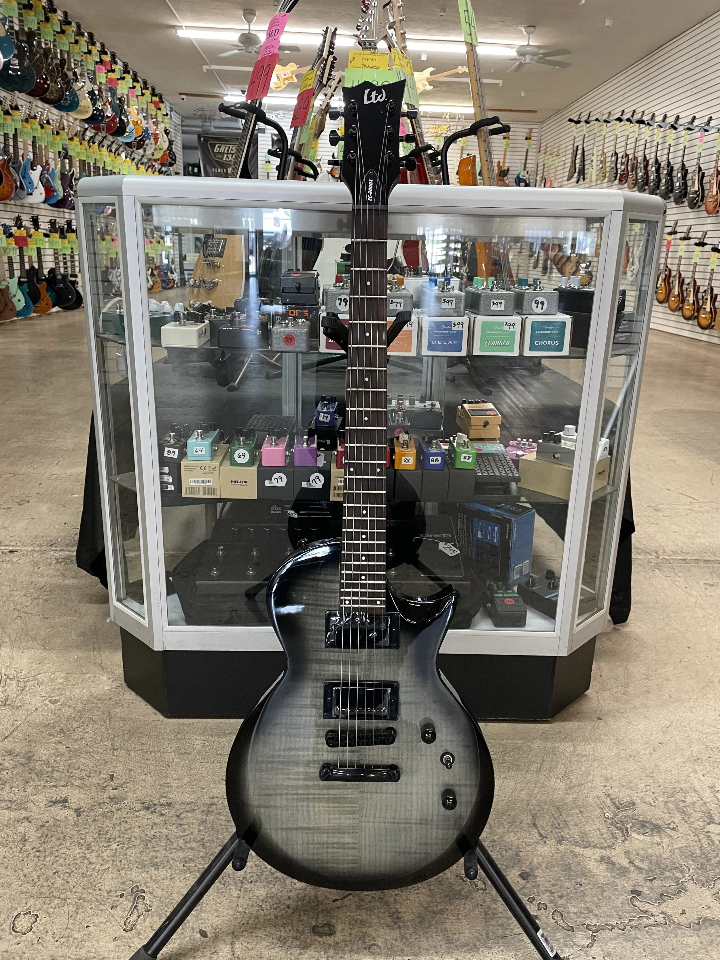 2024 ESP LTD EC-200DX Charcoal Burst