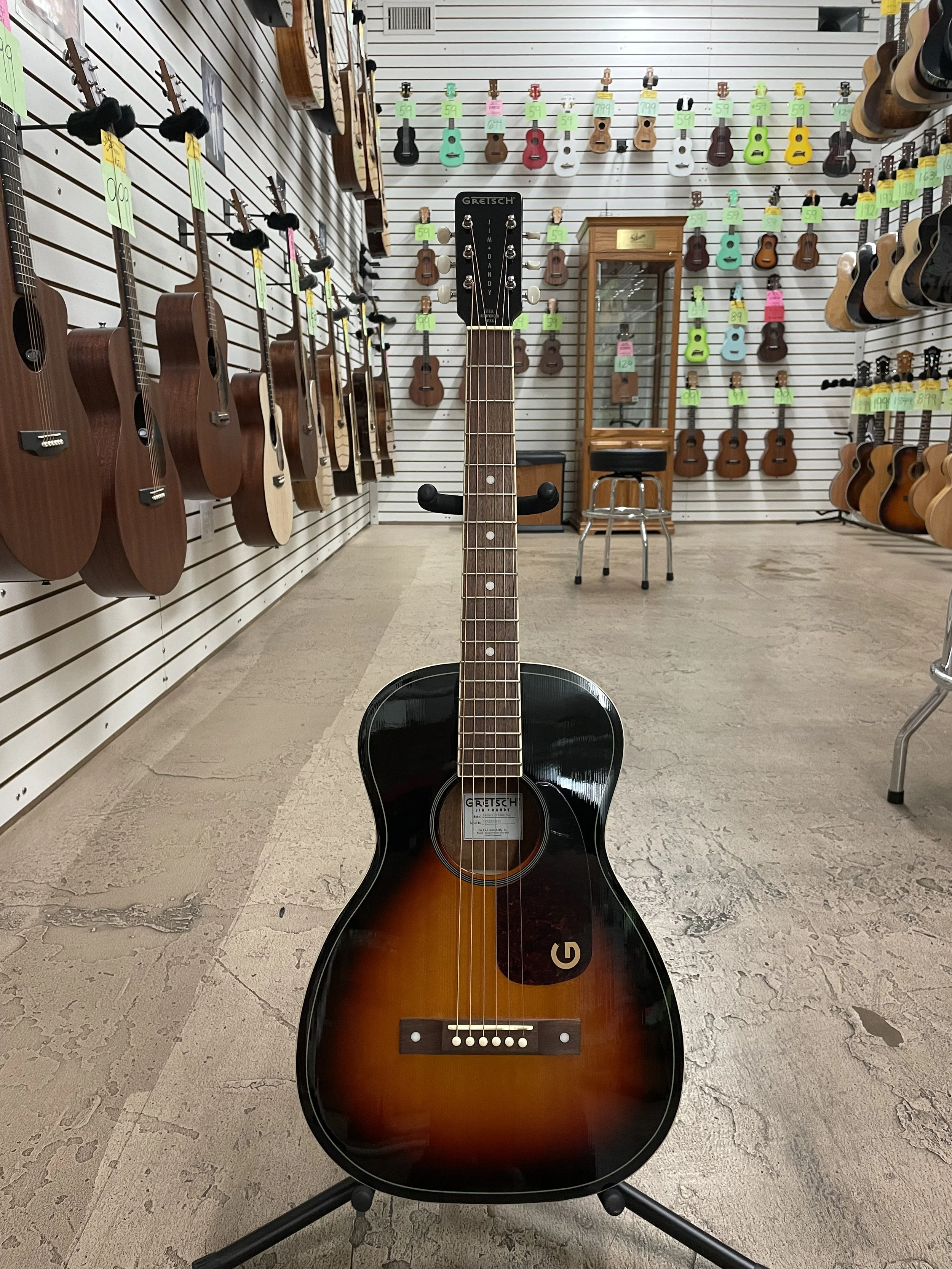 2025 Gretsch LTD Jim Dandy Parlor Solid Top Heritage Burst