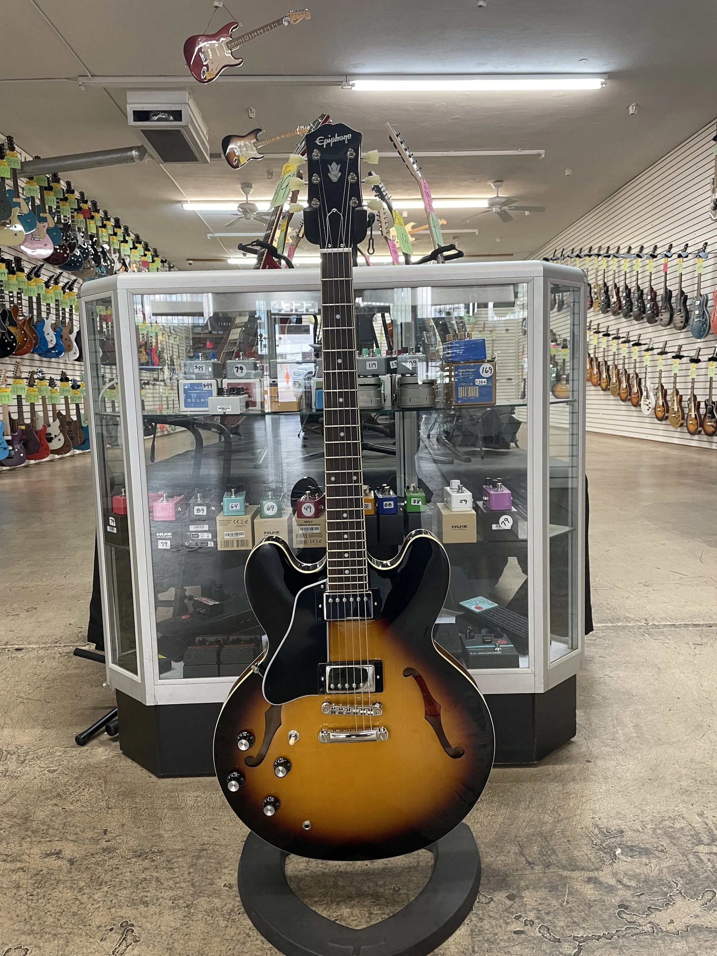 2025 Epiphone ES-335 Left Handed Vintage Sunburst