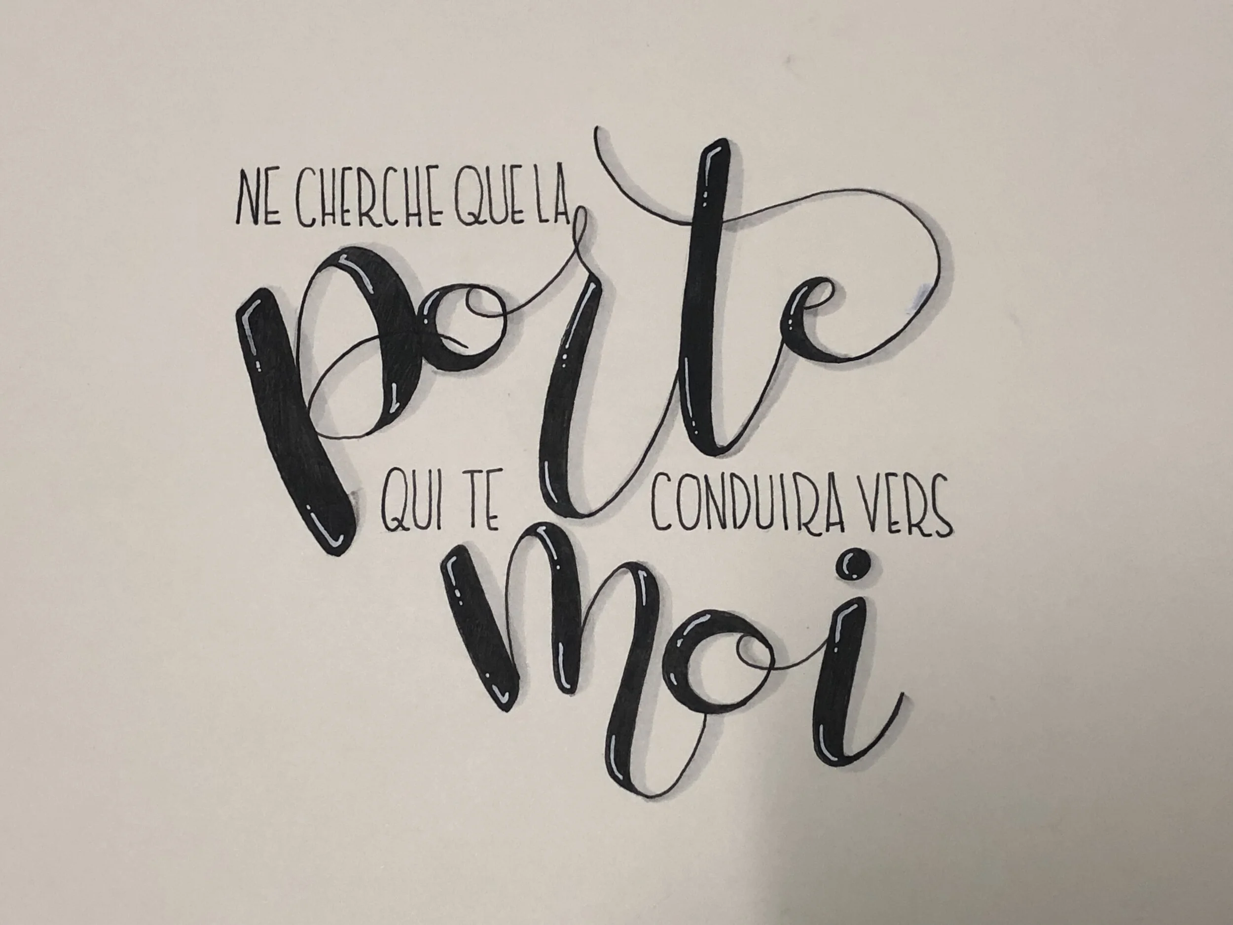 Experimental Brush Lettering