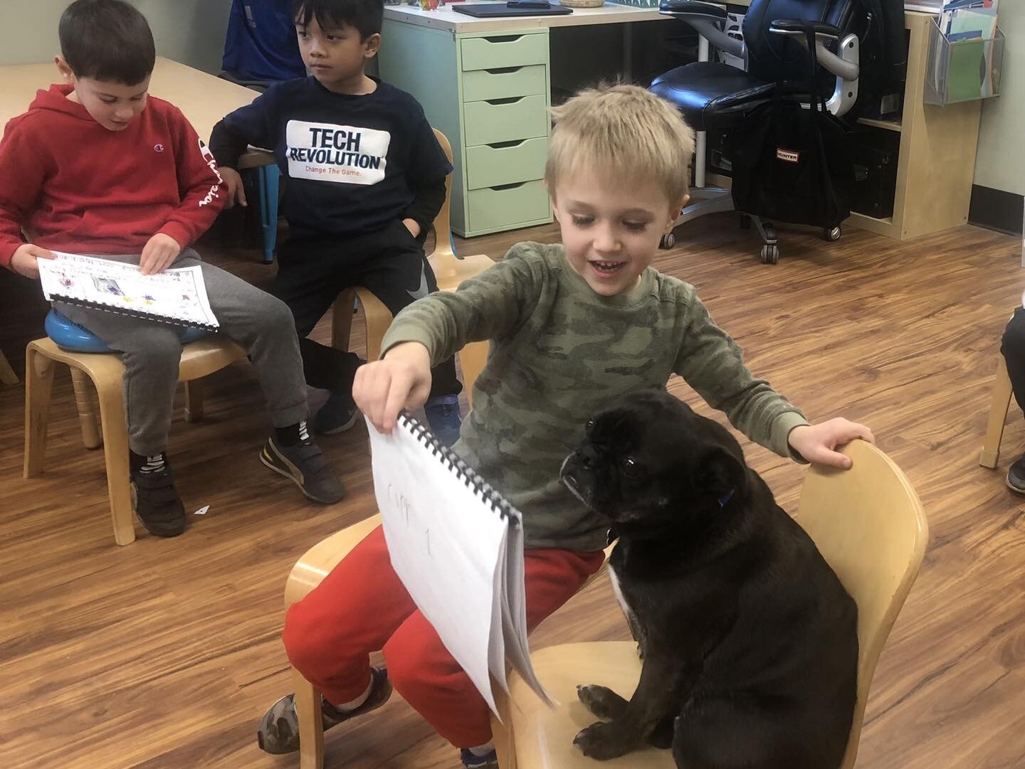Congratulations to the first grade authors on the completion of their exciting stories. This morning they got to read them to some 2nd/3rd graders and a few other friends&hellip;