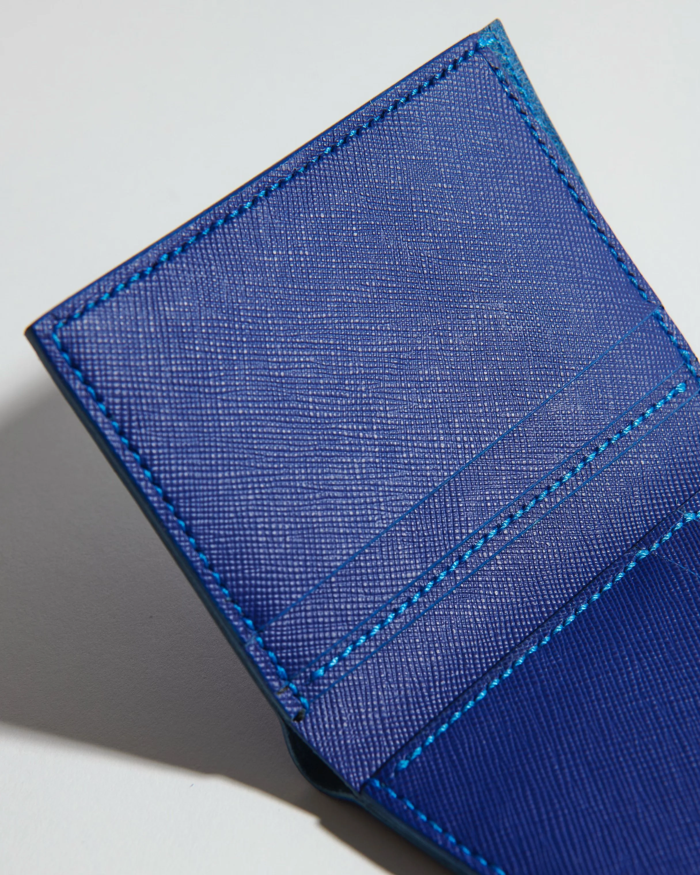 detailed shot of the Frankie bifold wallet