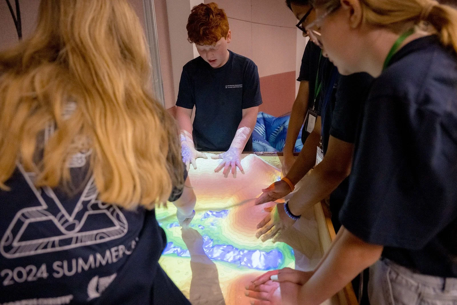 Campers participating in activities