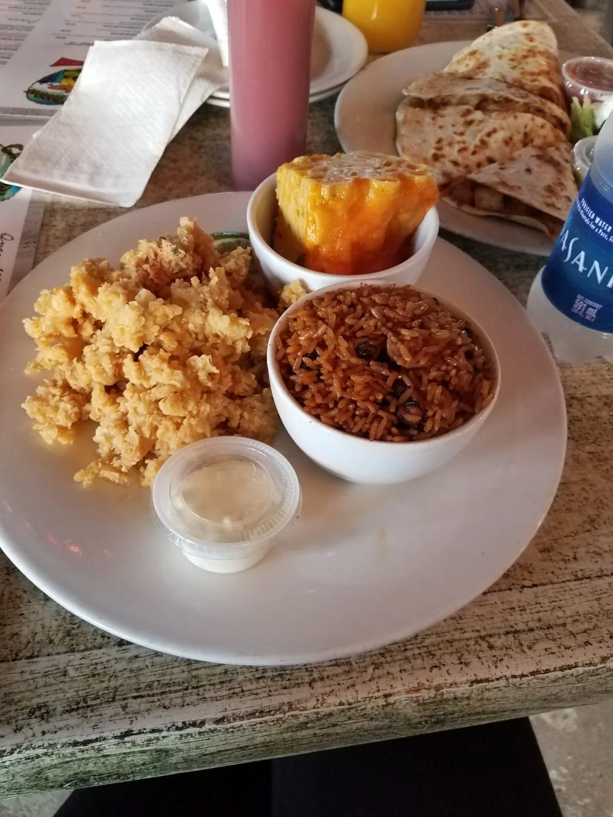 Crack Conch Dinner at Green Parrot.