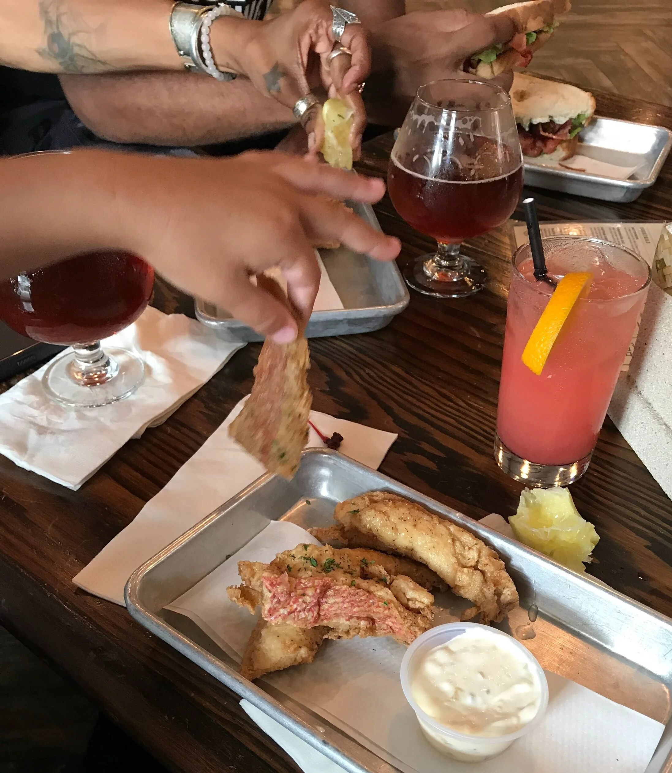 Fresh Snapper Fish Fingers at Pirate’s Republic