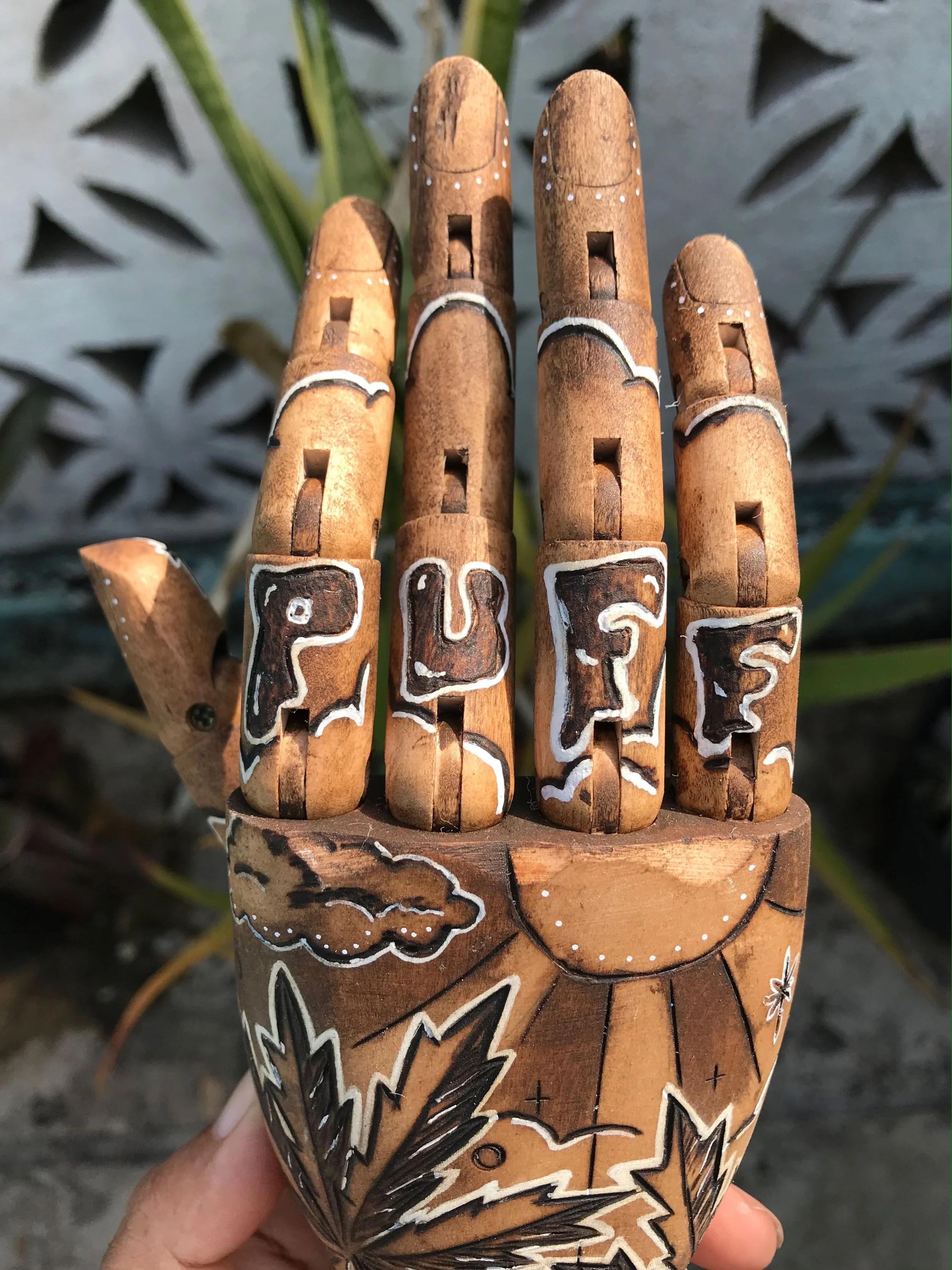 Ritual Kit with Tattoo Inspired Hand - Puff