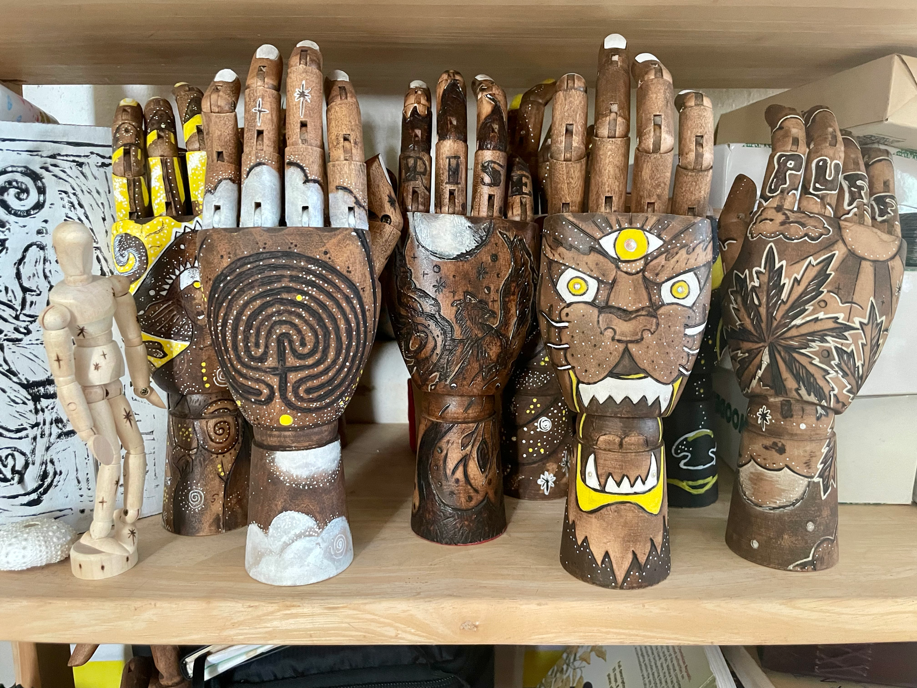 Ritual Kit with Tattoo Inspired Hand - Labyrinth