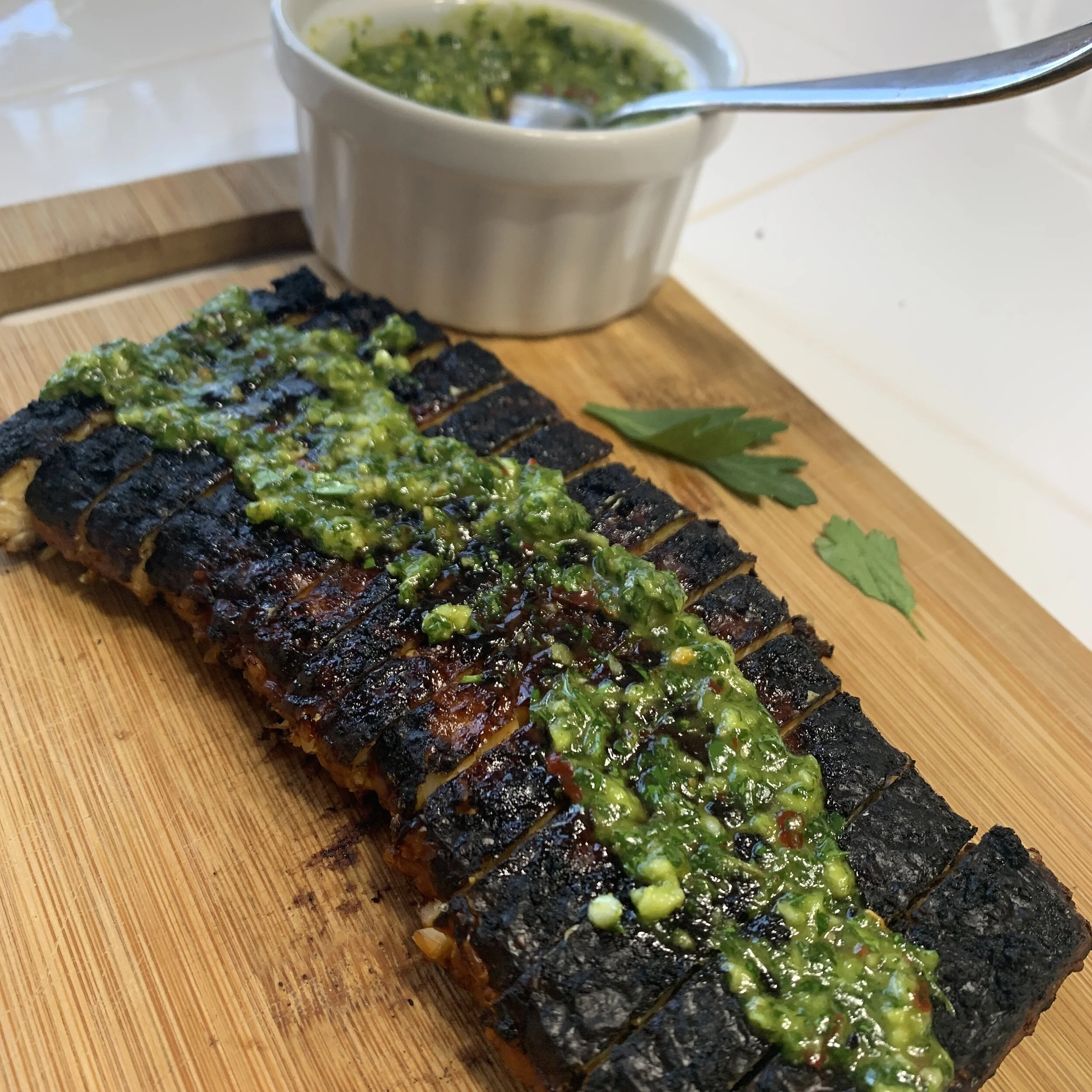 Chimichurri Tempeh — Dragged Through The Garden