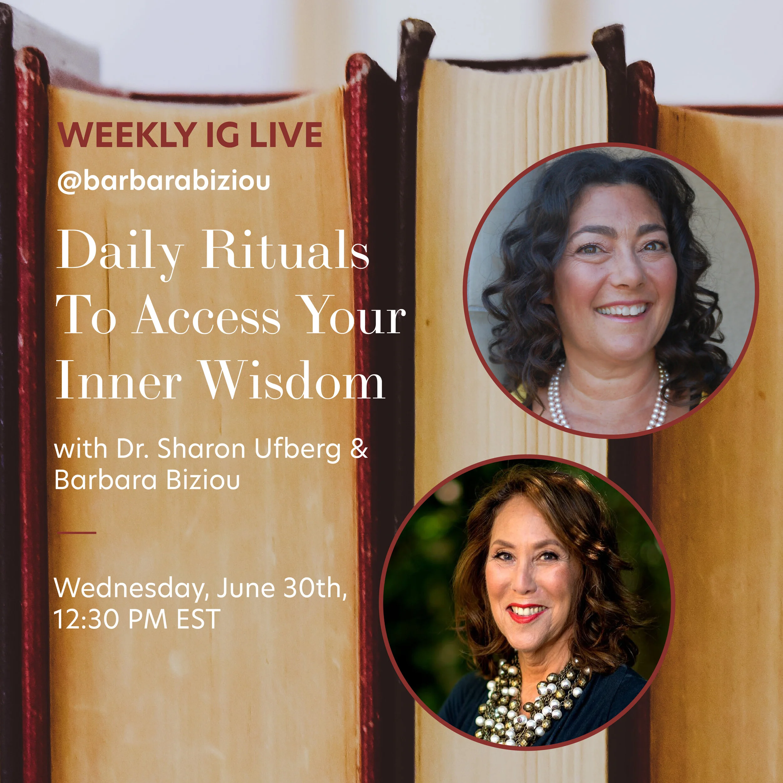 IG LIVE: Daily Rituals to Access Your Inner Wisdom With Dr. Sharon Ufberg