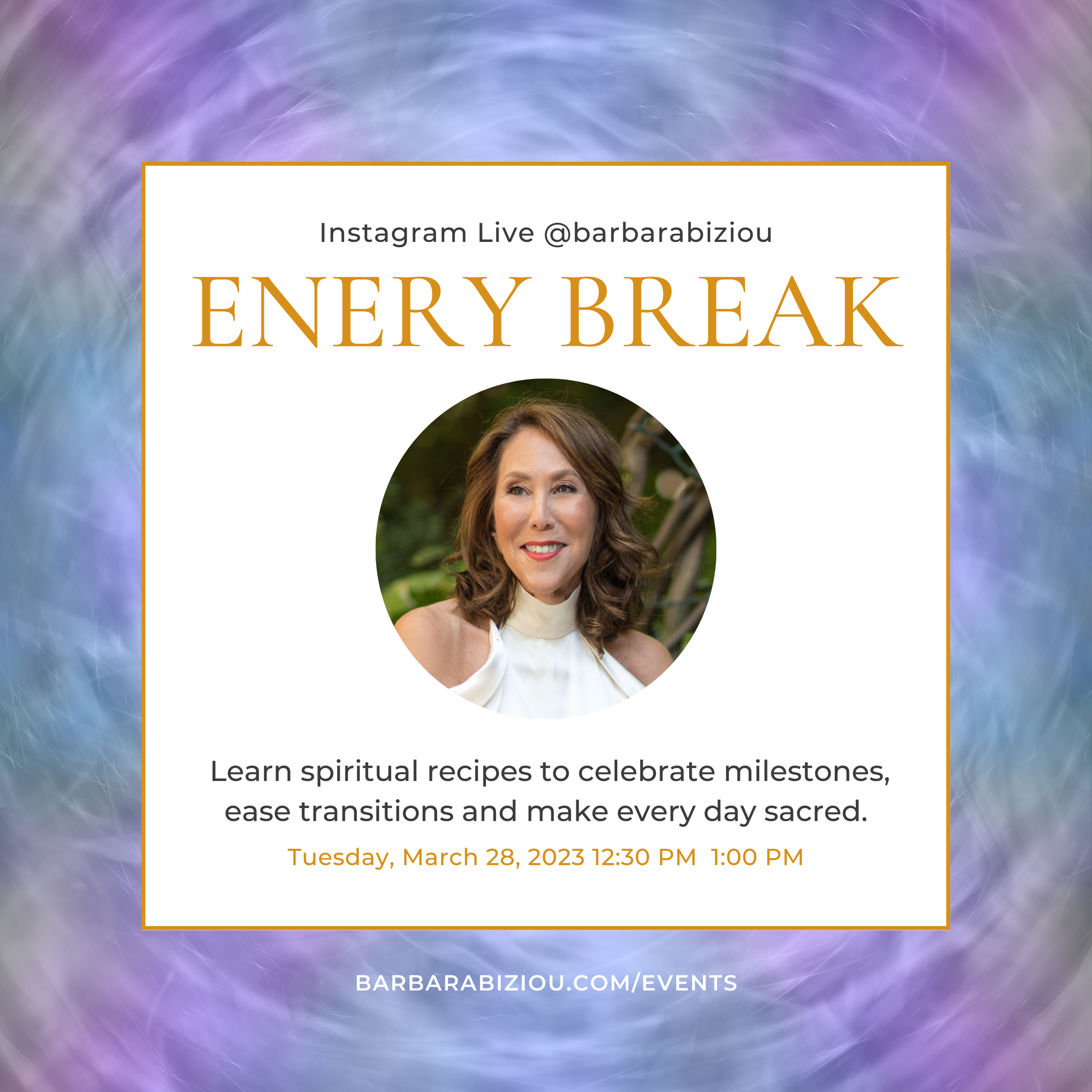 IG Live: Energy Break With Barbara