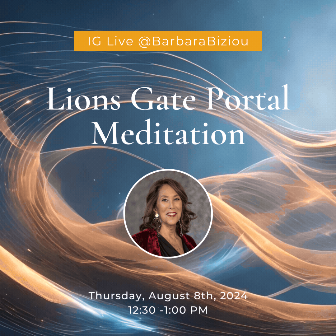 IG Live with Barbra for a Special Lions Gate Portal Meditation