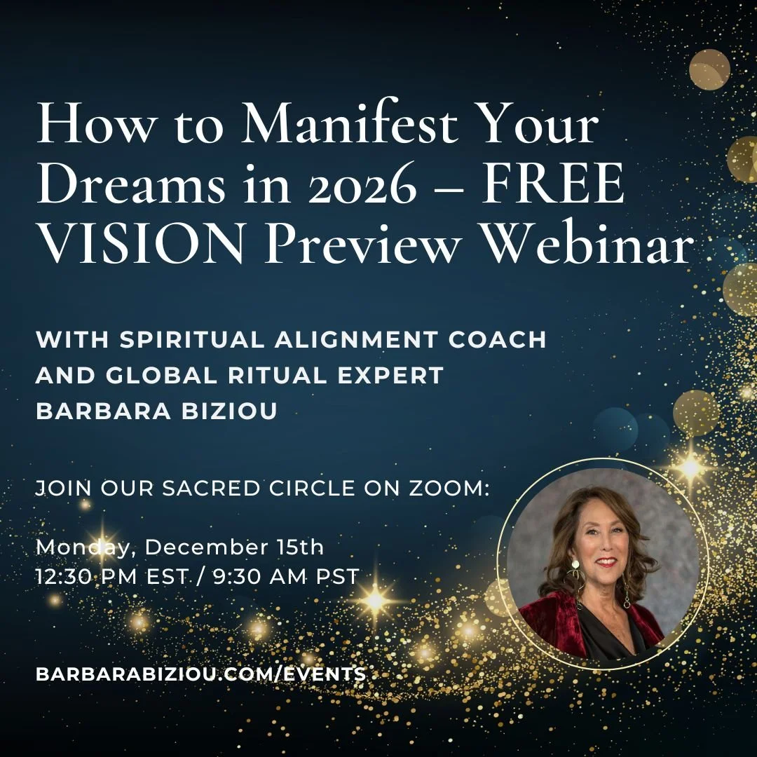 How to Manifest Your Dreams in 2026 – Free VISION Preview Webinar