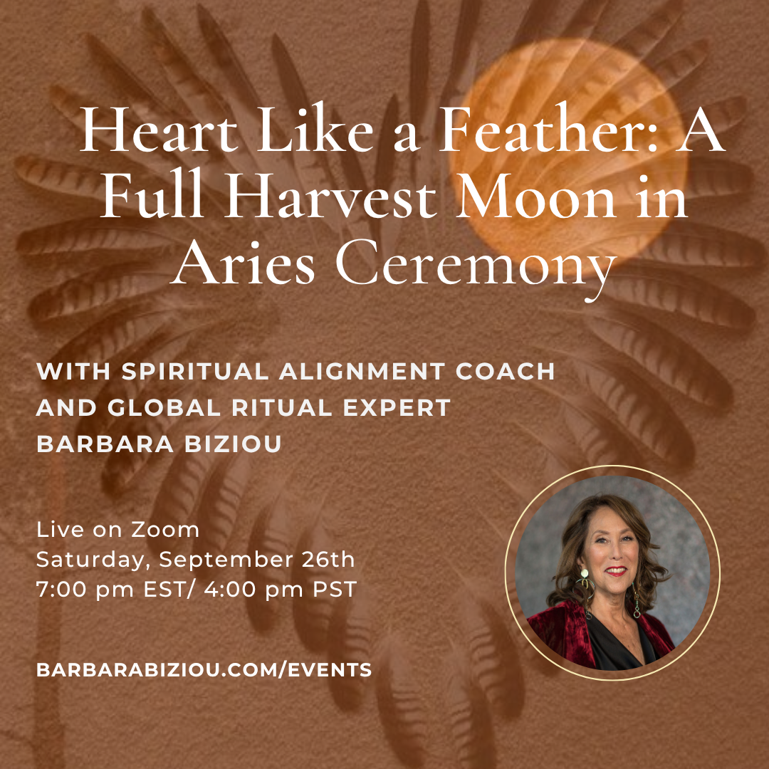 Heart Like A Feather: A Full Harvest Moon in Aries Ceremony