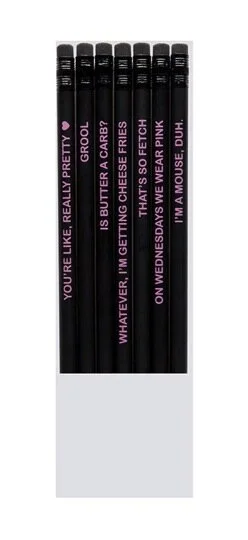 "Mean Girls" - Set of 7 Pencils