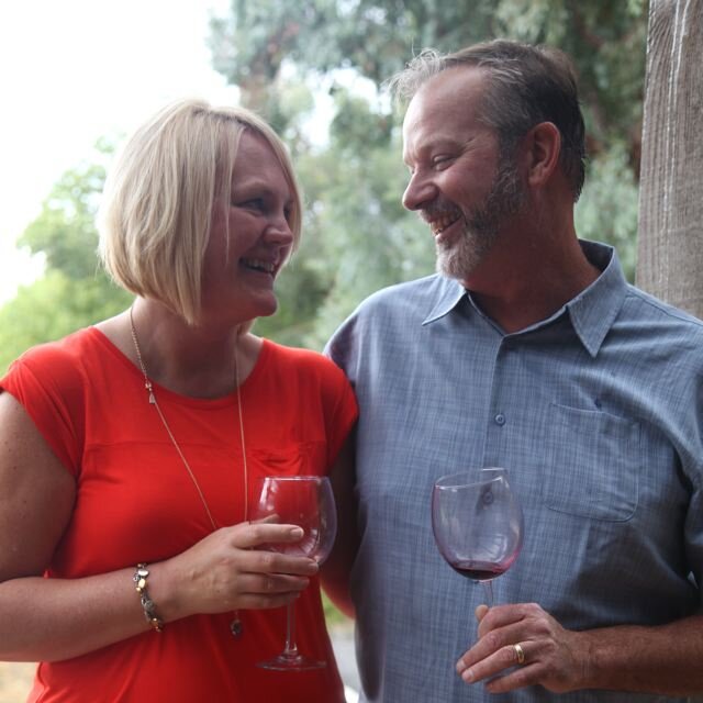 Winery owners Audrey and Matt Sherman