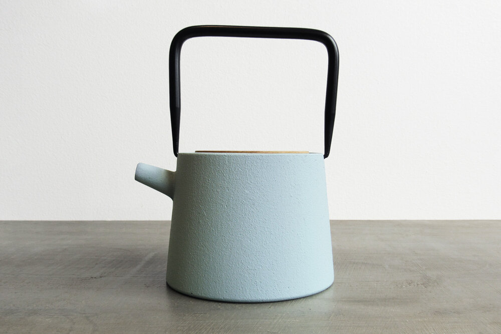 Modern Cast Iron Teapot, Pastel Colors