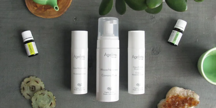 Group of Ageless skincare products
