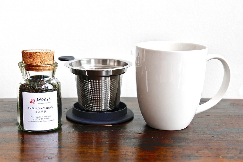 Travel Mug with Tea Infuser | Arogya Holistic Healing