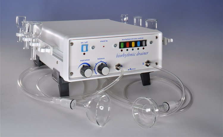 Phyto 5 Biorhythmic Drainer machine designed to reproduce the gentle movement of a manual lymphatic drainage massage