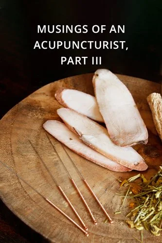 Musings of an Acupuncturist, Part 3