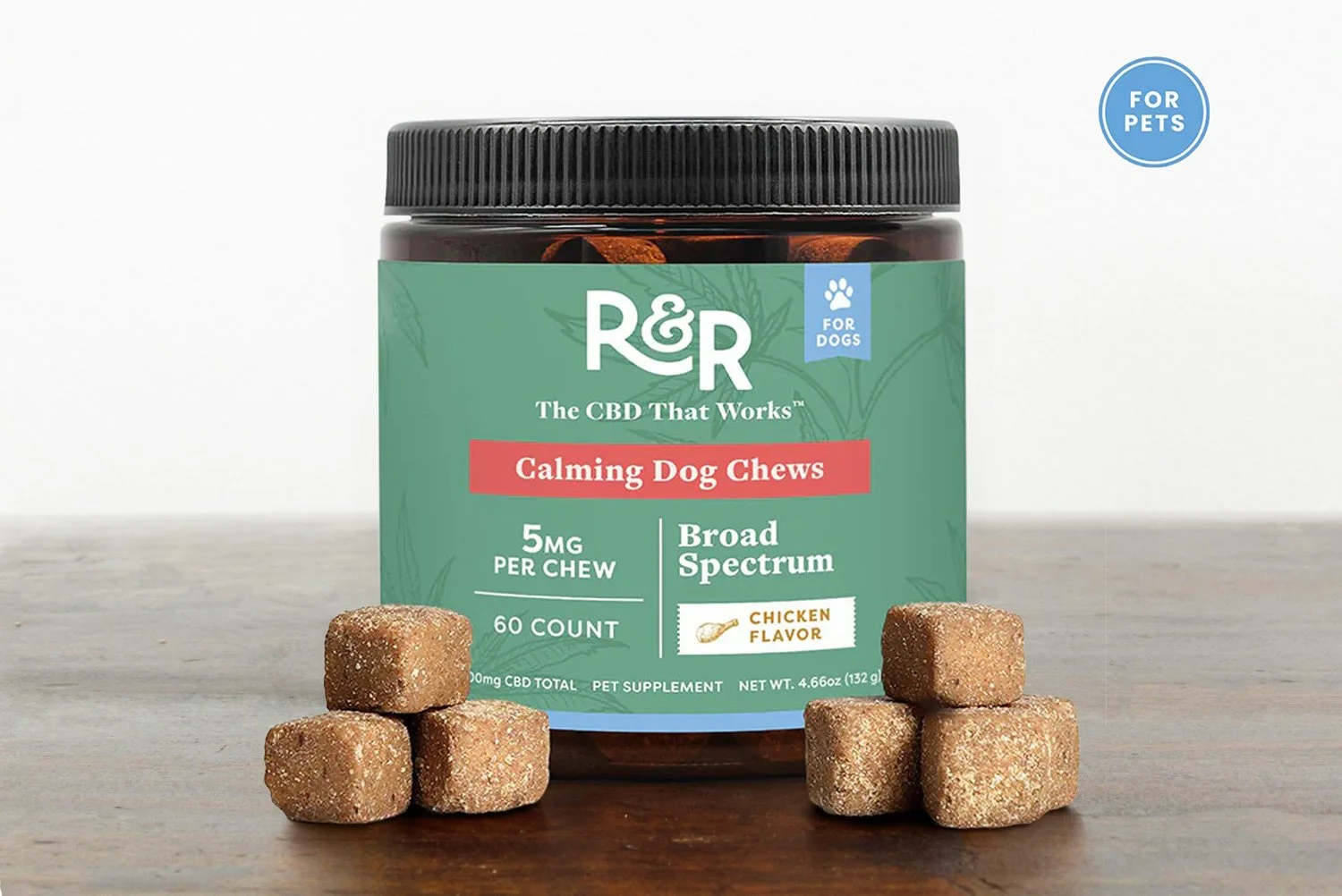R&R Calming Dog Chews - 60 ct