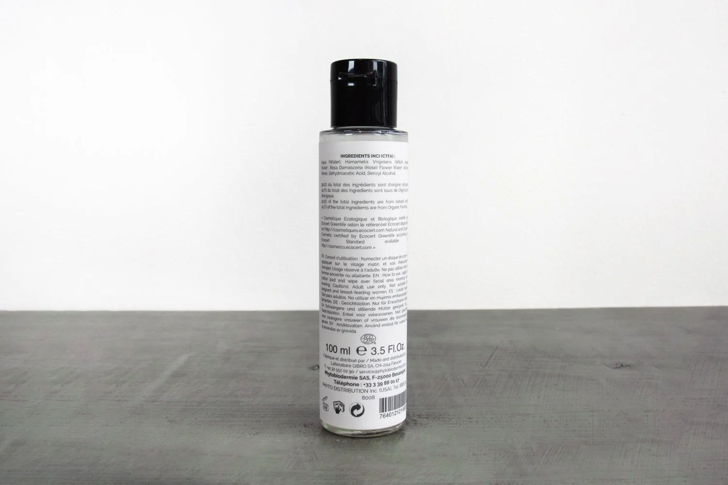 Ageless Skin Toner 3.5 oz bottle showing the ingredients