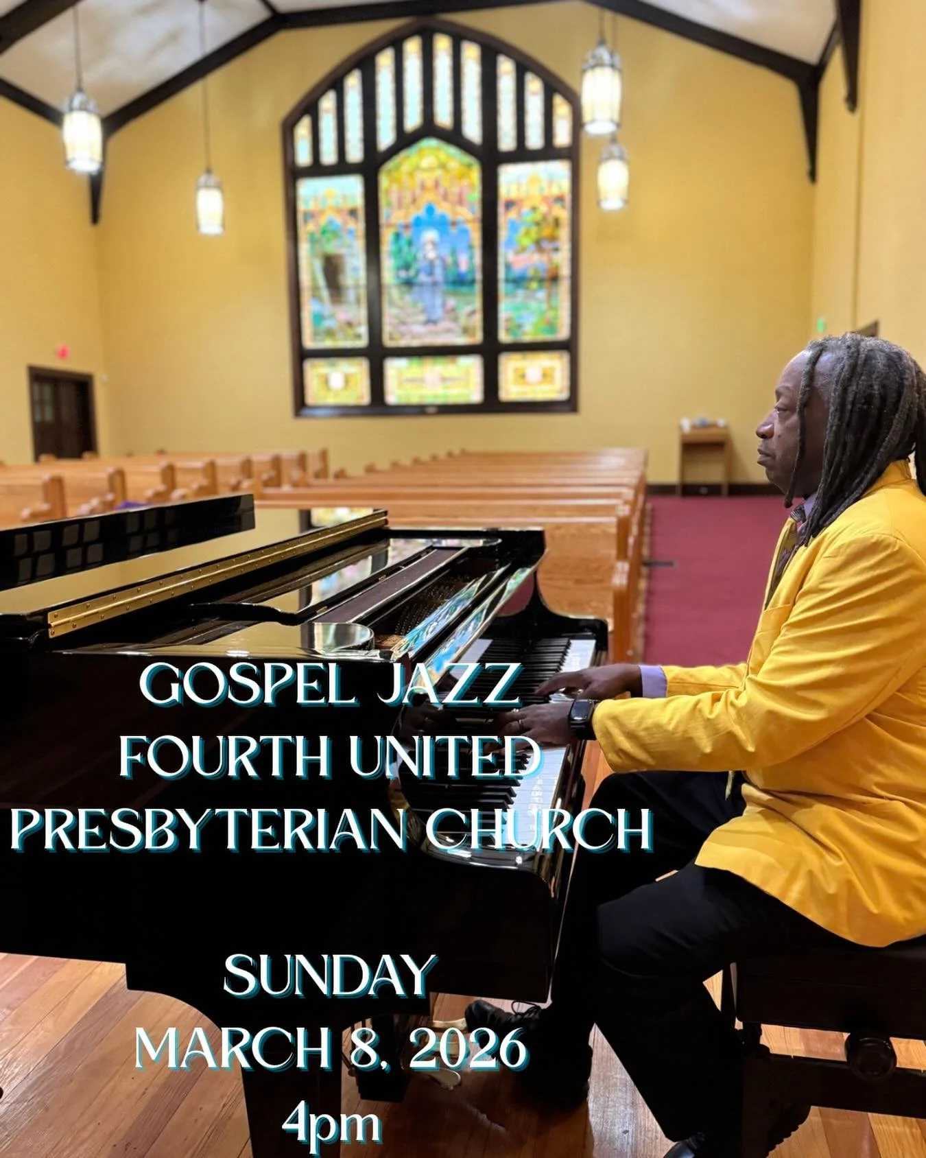 This coming Sunday. Fourth Pres at 4pm.