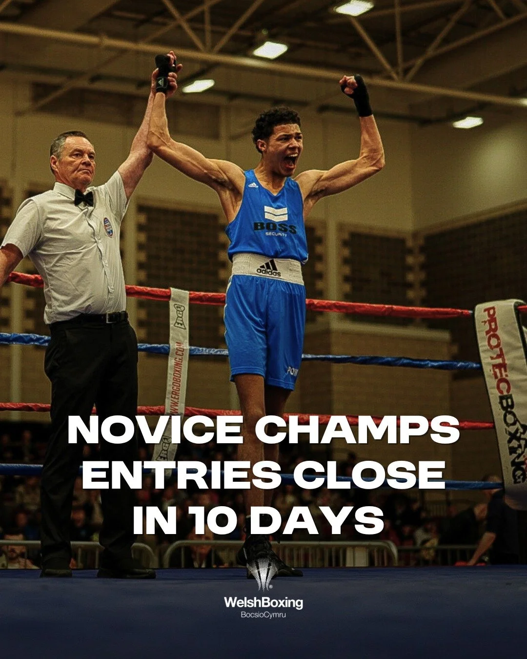 🥊 ENTRIES CLOSE IN 10 DAYS! 🥊

The 2026 Welsh Boxing Novice Championships are fast approaching, and there&rsquo;s just 10 days left to get your entries in!

📍 Venue: Brecon Leisure Centre, LD3 9SR
👊 Eligibility: Novice Class Elite, Youth &amp; Ju