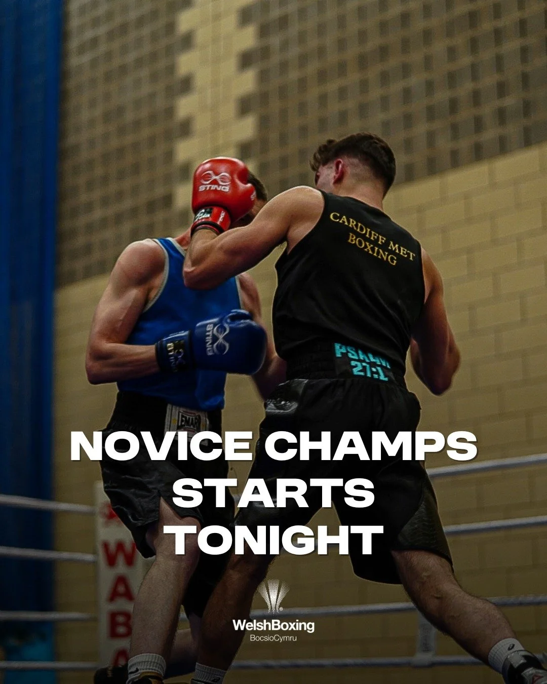 🥊 TONIGHT! 2026 Welsh Boxing Novice Championships 🥊

2026 Novice Championships action kicks off tonight at 6 PM! Doors open at 5:15pm. Don&rsquo;t miss a moment of the excitement.

🎟️For each day of the event tickets on the door:

Adults: &pound;2