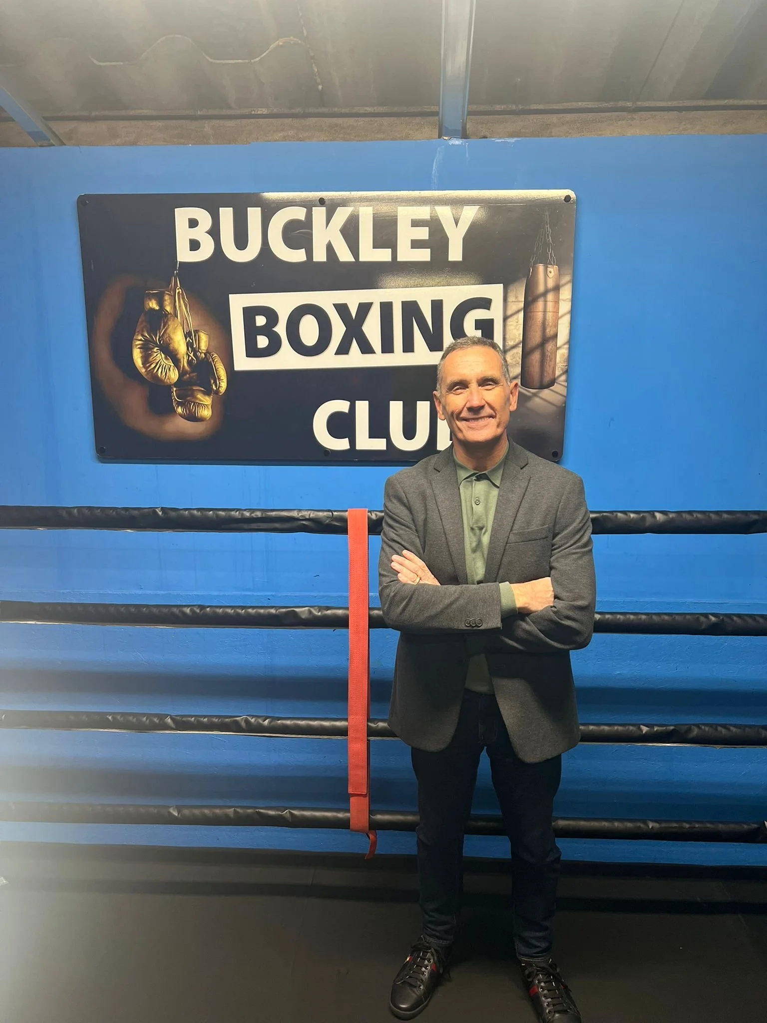 Welsh Boxing Chair Visits Buckley Boxing Club