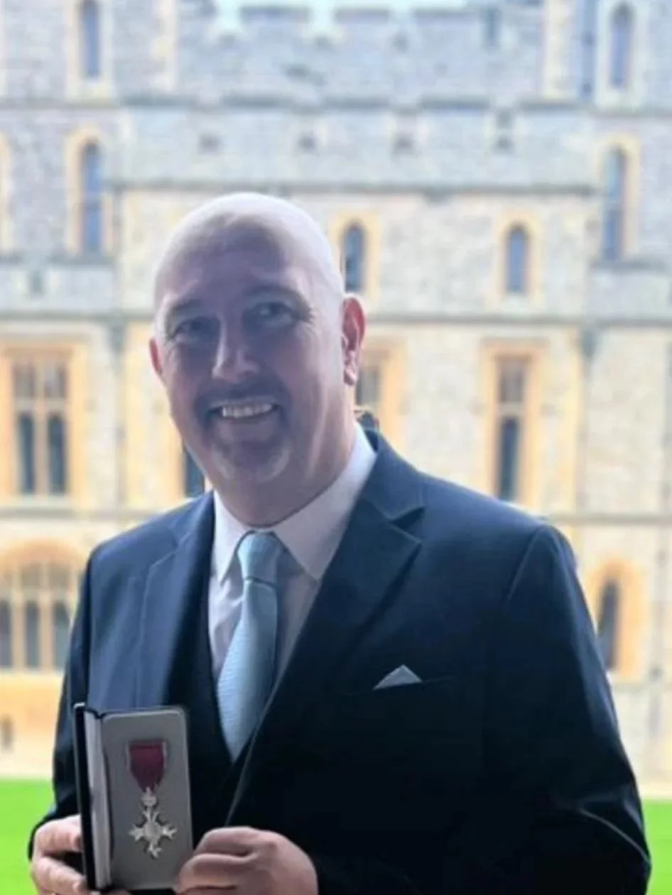 Dean Caldwell MBE Presented with Honour by Princess Anne
