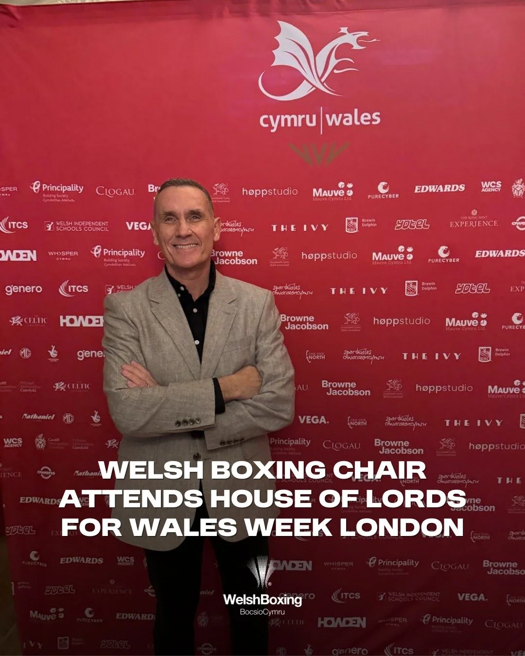 Welsh Boxing Chair Jason Harborow attended &lsquo;Journeys of Ambition in 2026&rsquo; at the House of Lords as part of Wales Week London presented by Team Wales partnered by Mauve Group and Principality Building Society. 🏴󠁧󠁢󠁷󠁬󠁳󠁿

The evening, 
