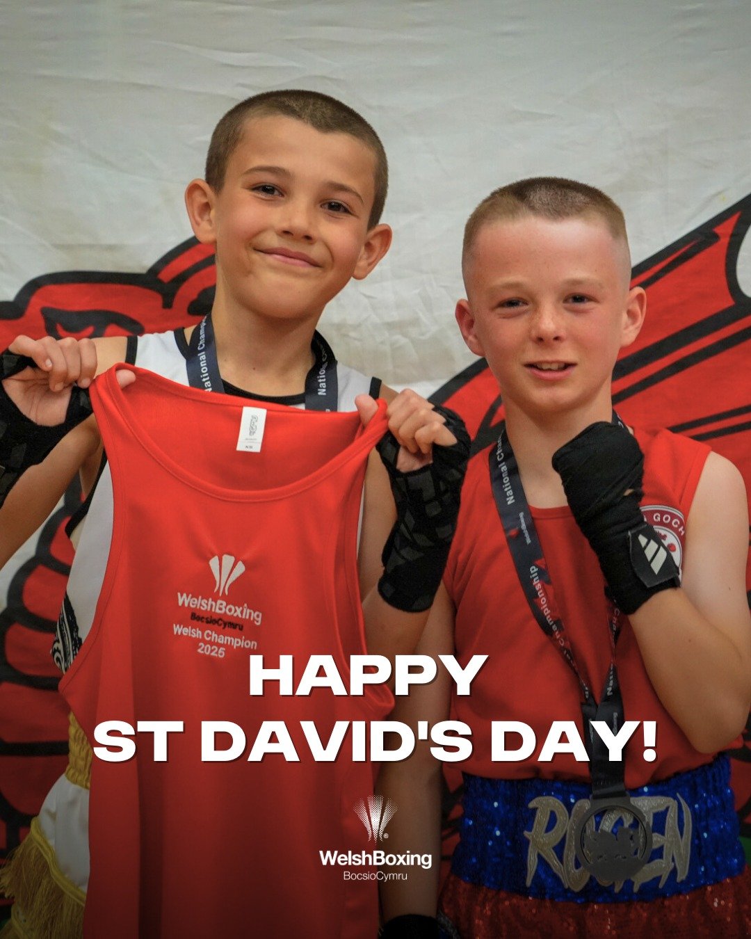 Dydd Gŵyl Dewi Hapus! 🏴󠁧󠁢󠁷󠁬󠁳󠁿

Here&rsquo;s to our clubs, coaches, volunteers and boxers across the nation that make Wales such a special place for boxing, Happy St David's Day🥊

 #WelshBoxing #Boxing #amateurboxing